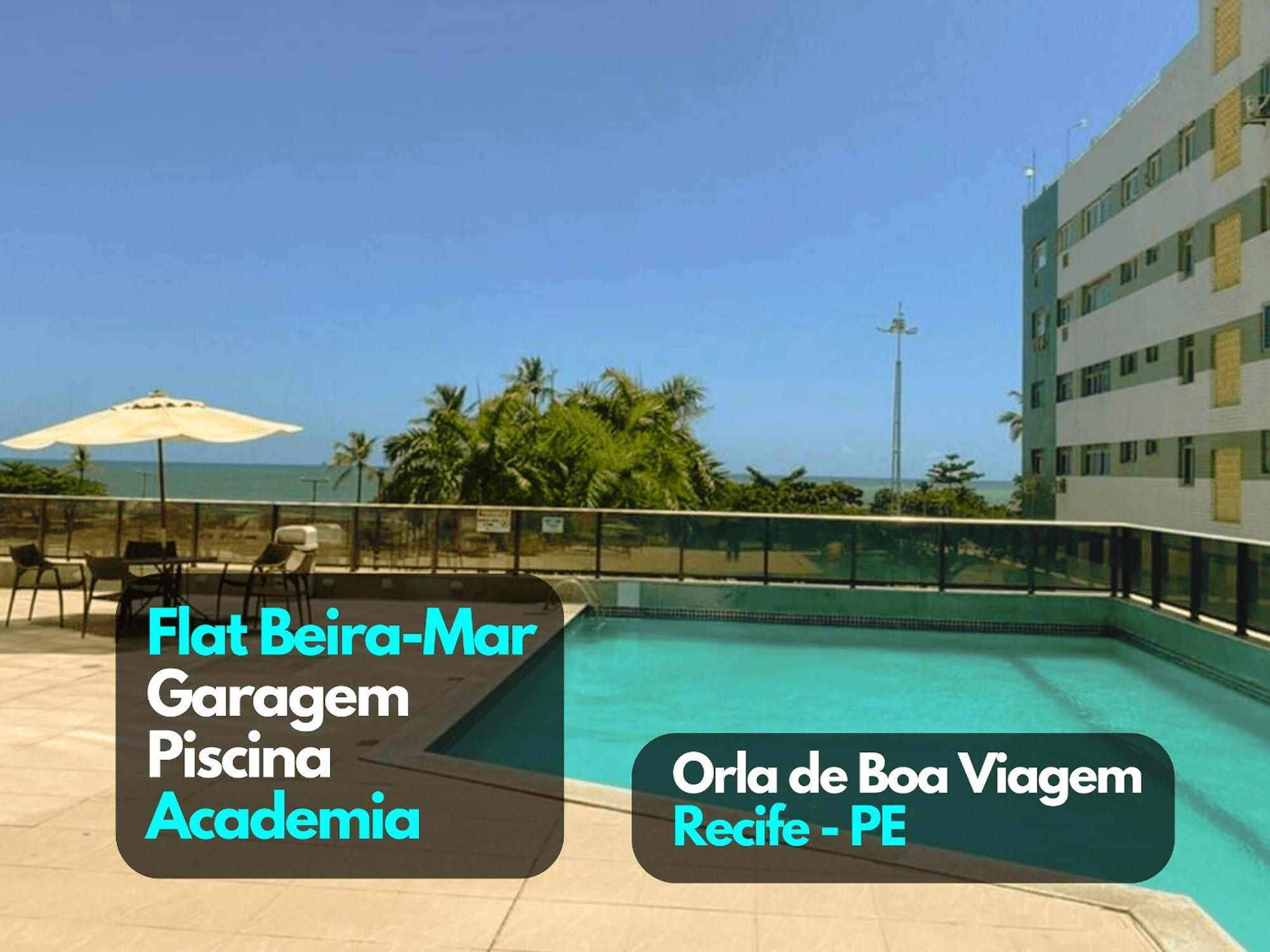 Flat Beira Mar Academia Piscina Boa Viagem Recife - Com Cafe Da Manha Opcional Apartamento Exterior foto